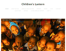 Tablet Screenshot of childrenslantern.org